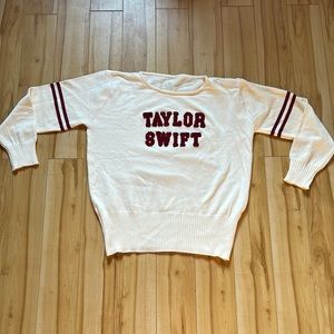 TAYLOR SWIFT varsity style red letter knit sweater. Official and never worn.